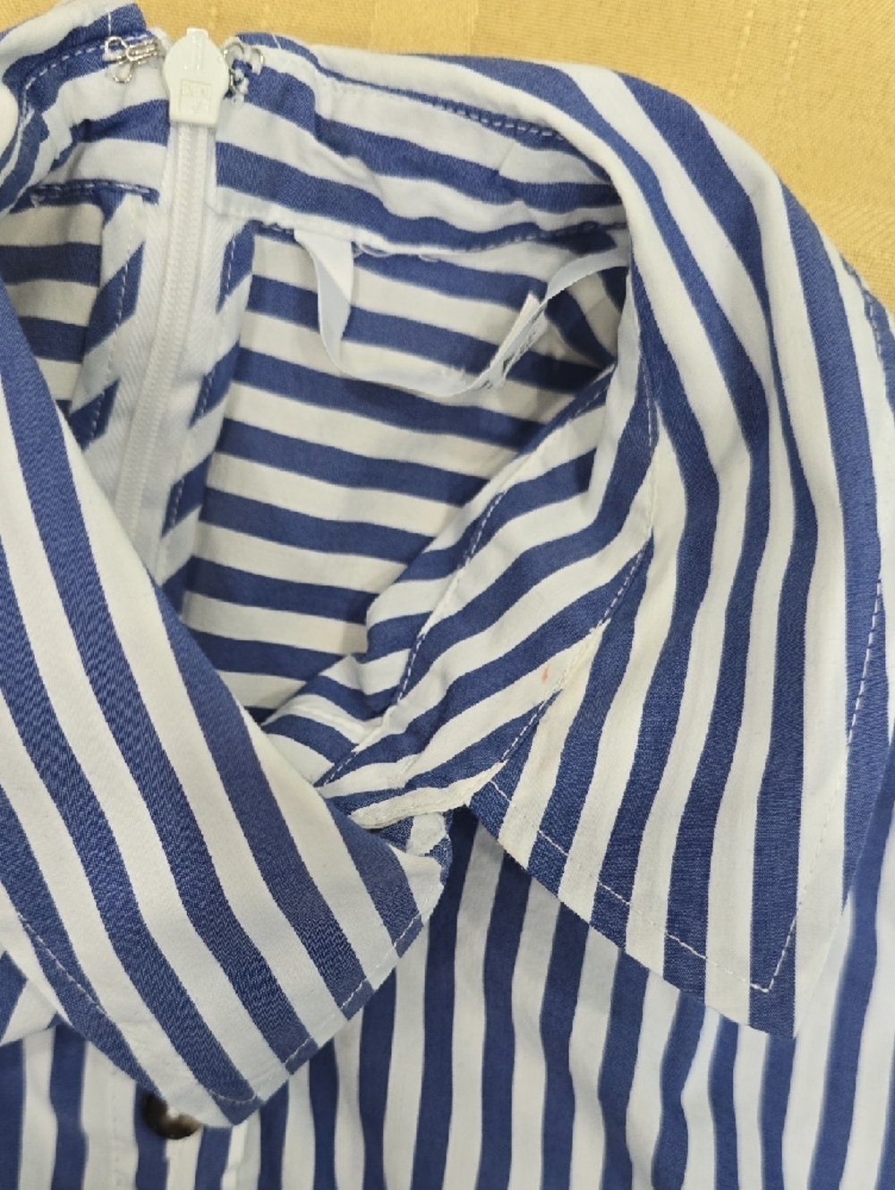 Veronica Beard Moonlight Baylor Striped Button-Front Bustier Combo Shirt - Picture 14 of 15